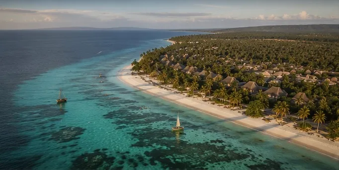 Scuba diving in Tanzania.